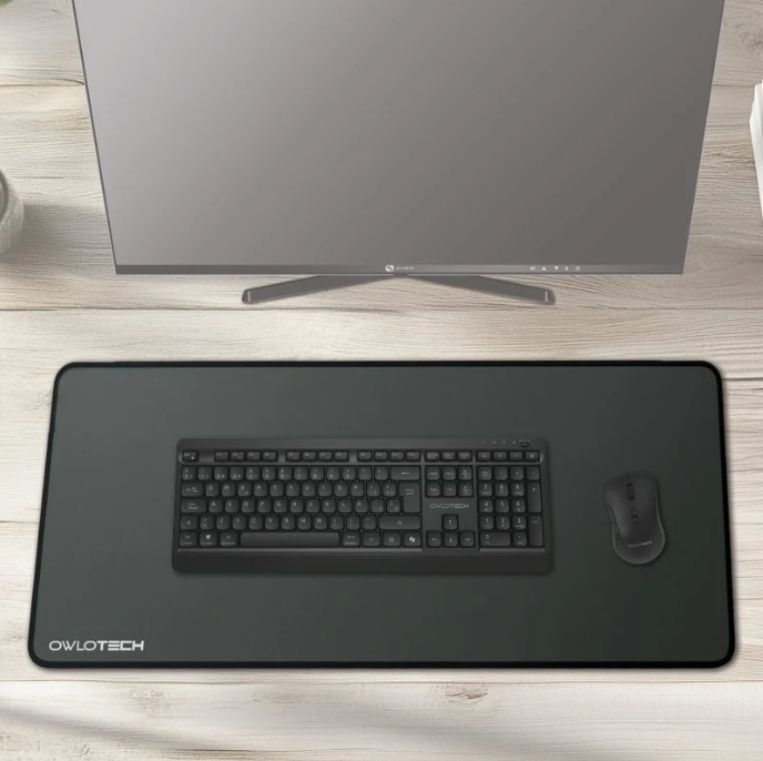 Owlotech Mousepad Alfombrilla Basic Extended Negra - Imagen 5